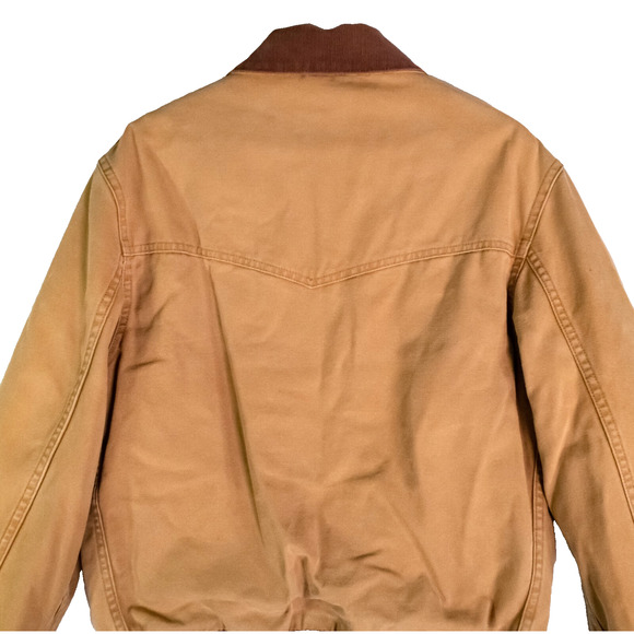 Muleskin By Carhartt Workwear Jacket Beige Men's Size M 100% Cotton Canvas - Picture 5 of 15